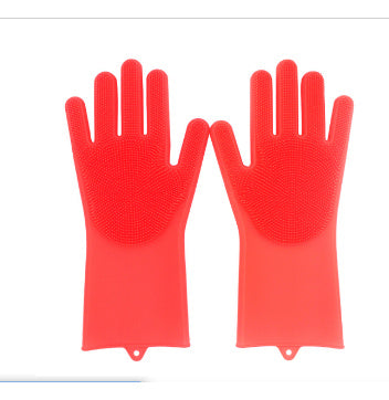 Heat-Resistant Housework Kitchen Cleaning Gloves - Eco-Friendly Silicone