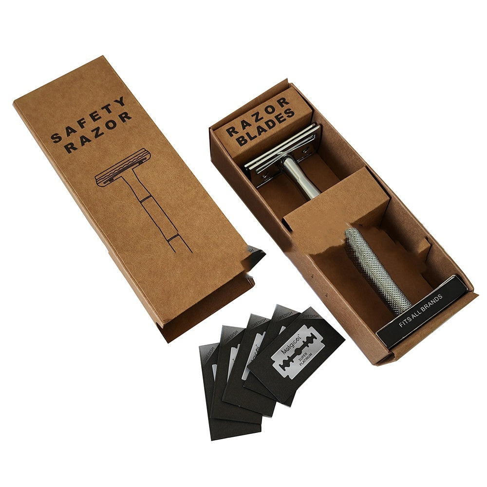 Timeless Men's Copper Manual Old-fashioned Shaver for Classic Grooming