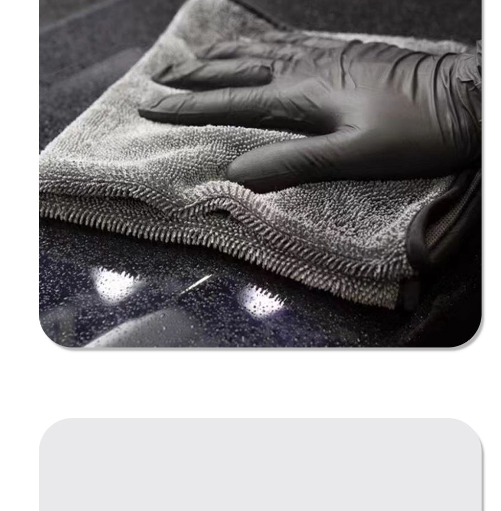 Premium Microfiber Car Beauty Towel: Thick, Absorbent, Seamless Cleaning