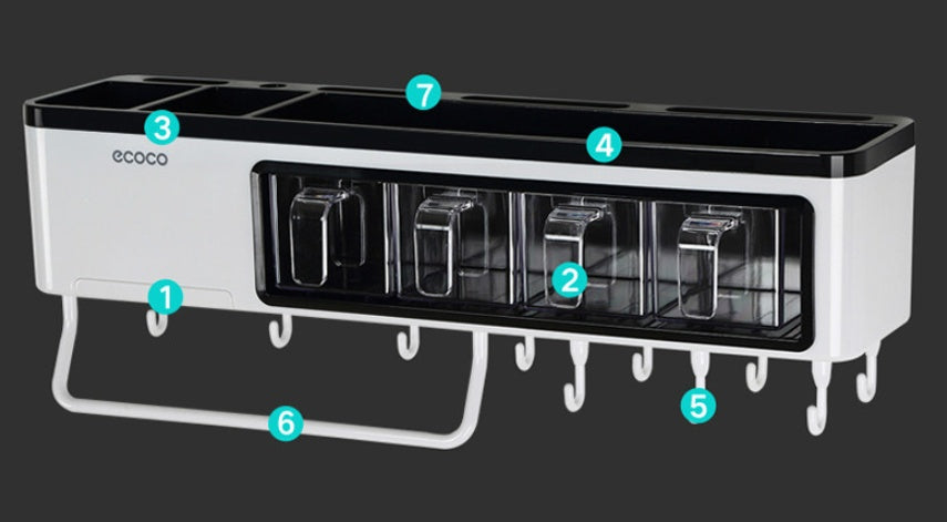 New Kitchen Storage Box: Multi-Function Wall-Mounted Racks Solution