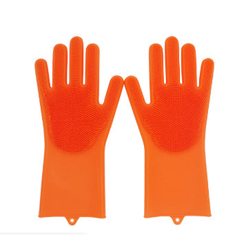 Heat-Resistant Housework Kitchen Cleaning Gloves - Eco-Friendly Silicone