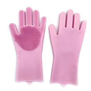 Heat-Resistant Housework Kitchen Cleaning Gloves - Eco-Friendly Silicone