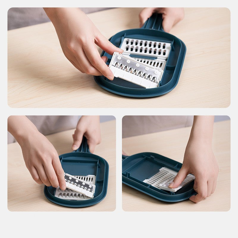 Multifunctional Vegetable Cutter & Slicer: Peel, Grate, Slice Effortlessly