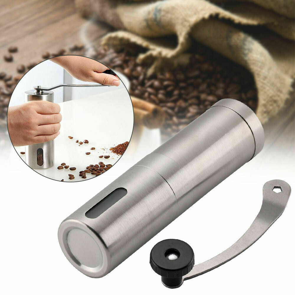 Home Portable Manual Coffee Grinder Stainless Steel Ceramic Burr