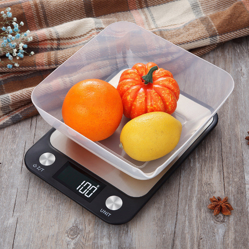 Precision Stainless Steel Kitchen Scale with Large LCD Display