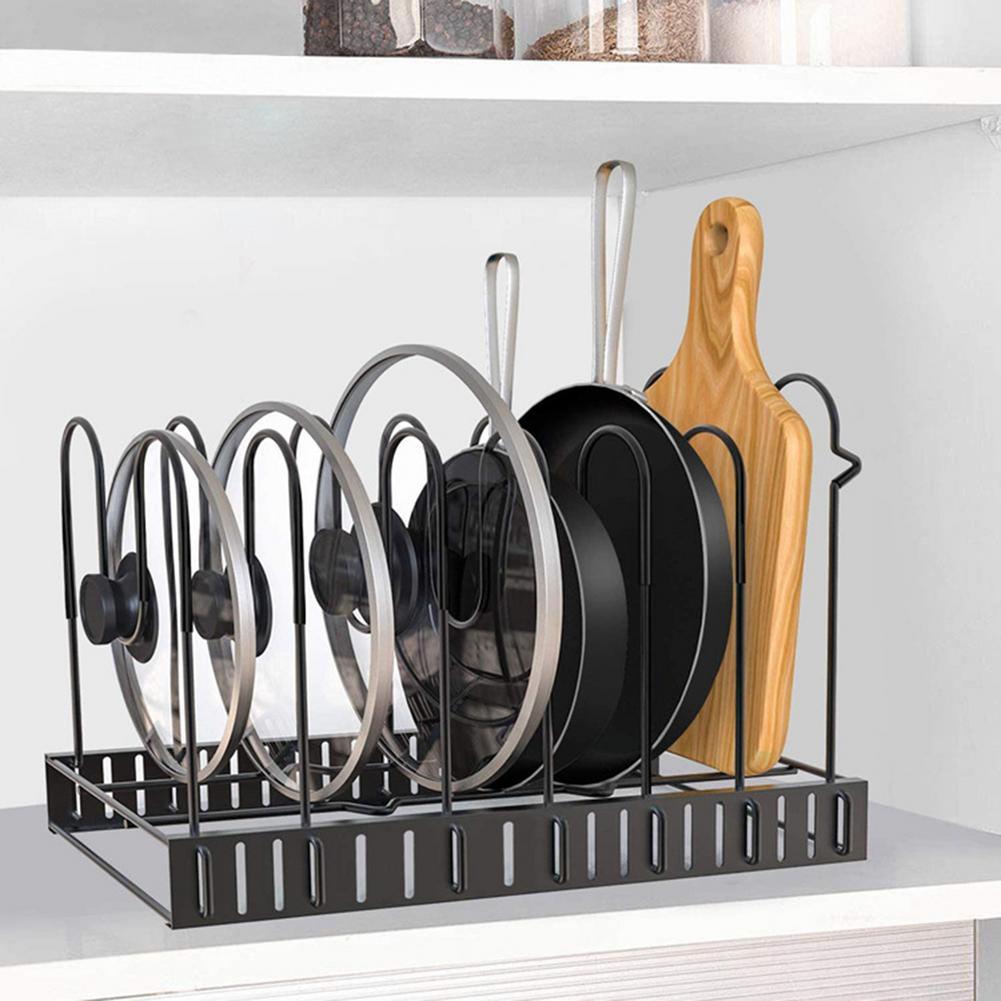 8 Tiers Iron Storage Racks: Elegant Kitchen Organizer Solution