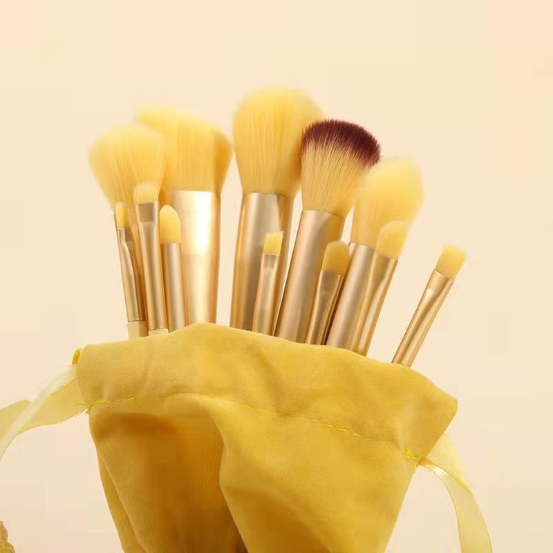 Cloth Bag Portable Soft Hair Makeup Brush Suit Travel Set