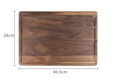 Black Walnut Wood Cutting Board - Elegant Dual-Sided Kitchen Tray