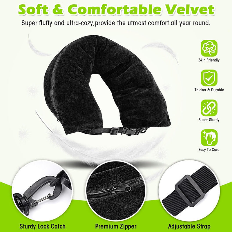 Refillable Travel Pillow Storage for Clothes in Portable Luggage