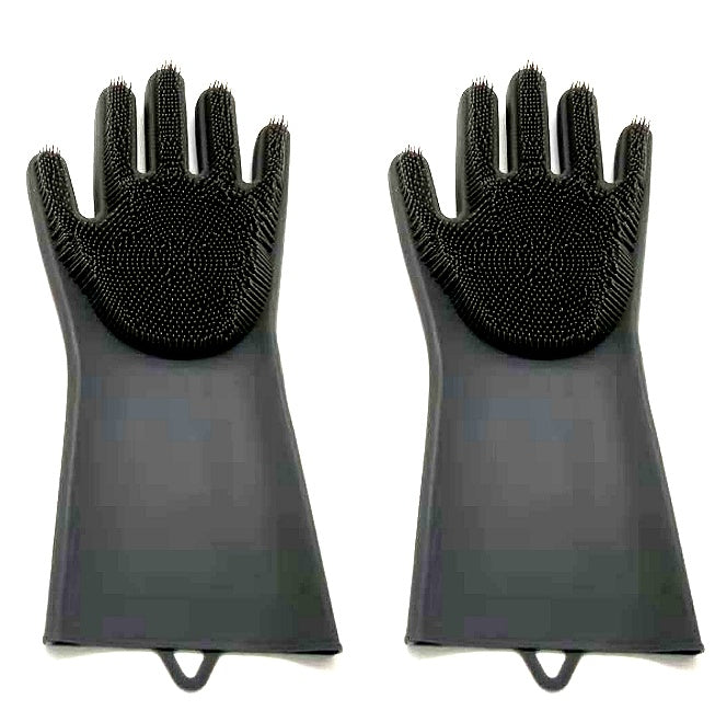 Heat-Resistant Housework Kitchen Cleaning Gloves - Eco-Friendly Silicone