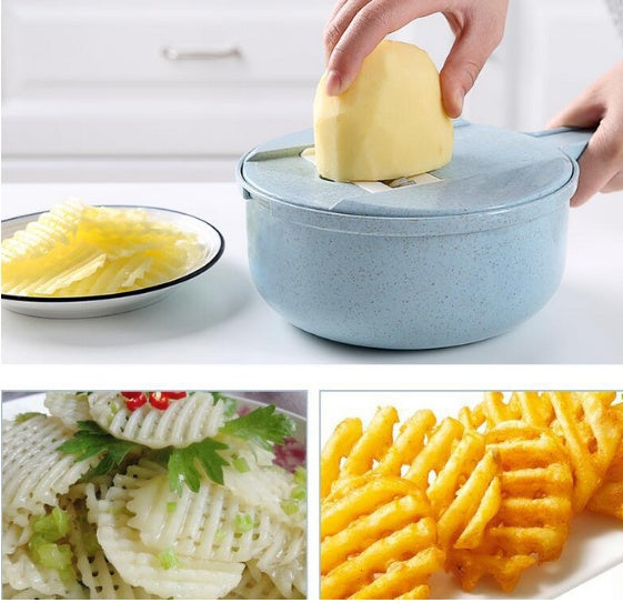 Versatile 8 In 1 Mandoline Slicer Set for Effortless Prep
