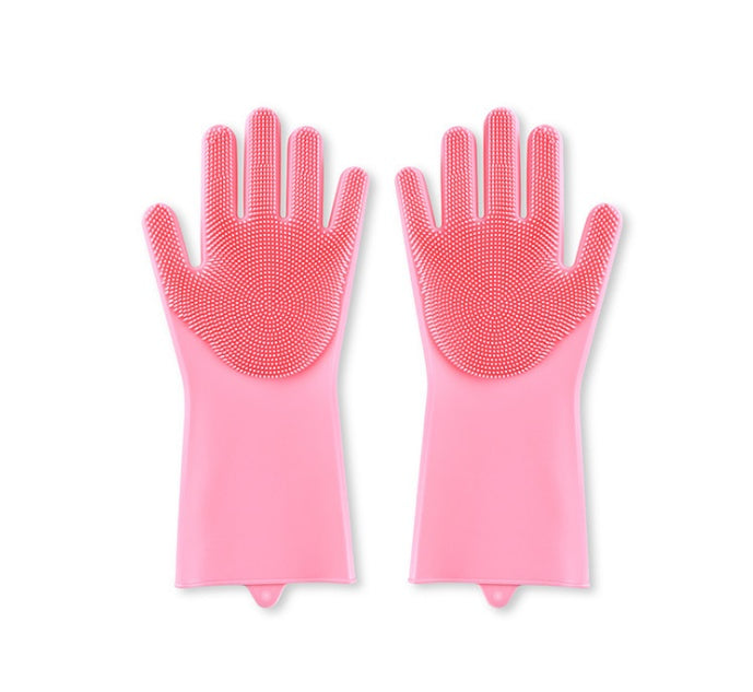 Heat-Resistant Housework Kitchen Cleaning Gloves - Eco-Friendly Silicone