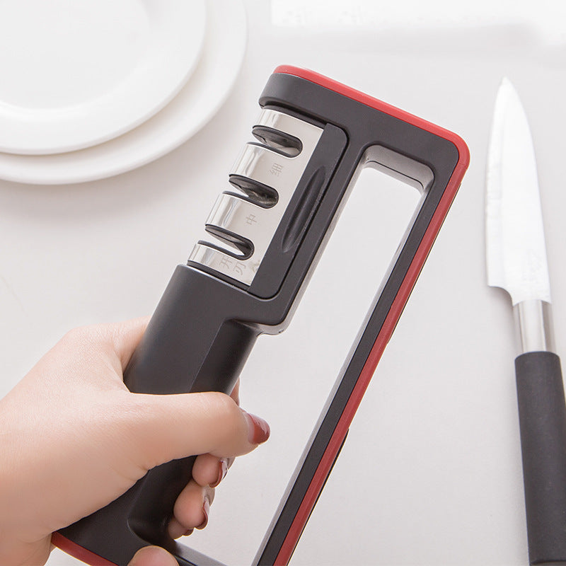 Diamond Quick Professional Knife Sharpener: 3-Stage Sharpening Stone