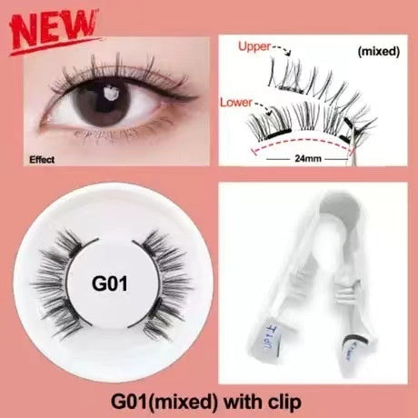 Effortless Glam: White Box One Pair Packed Magnetic Eyelashes