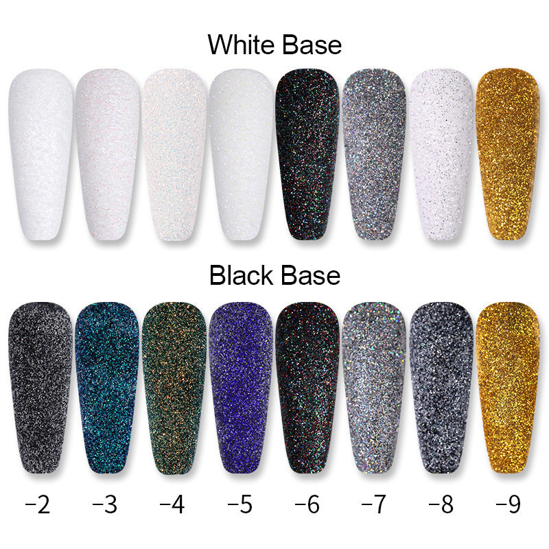 DIY Nail Powder Magic: Shimmering Gradient Art Blooming Wonders