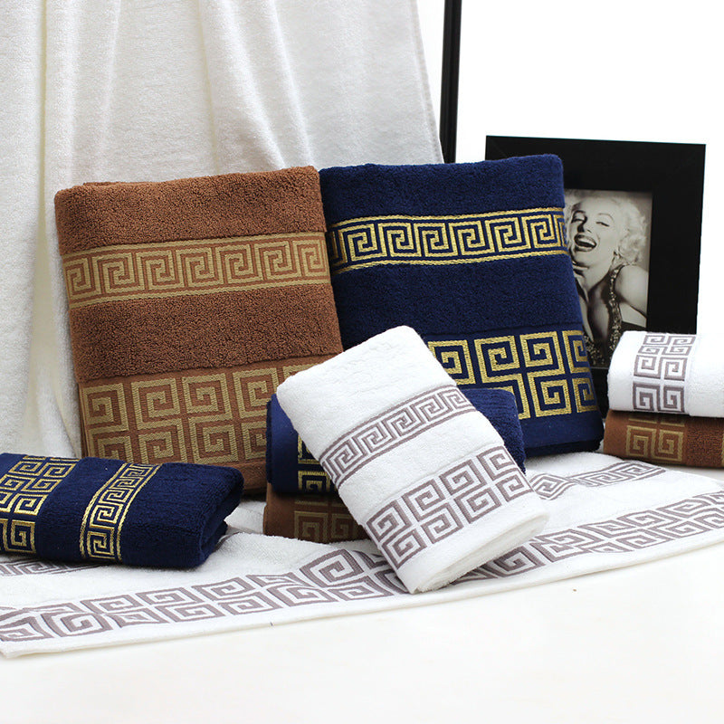 Luxurious Towels Gift Box Three-piece Set: Soft Cotton Elegance