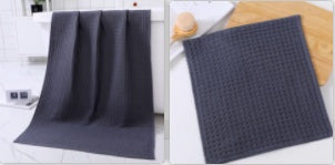 Luxurious Water-absorbing Quick-drying Pure Cotton Waffle Bath Towel
