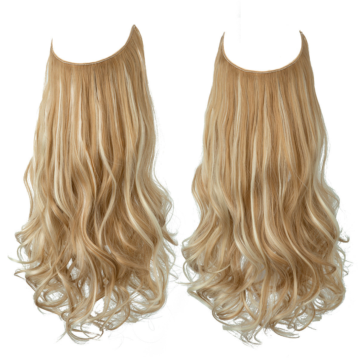 Long Curly Hair Wig: Female Fish Line Chemical Fiber Extension