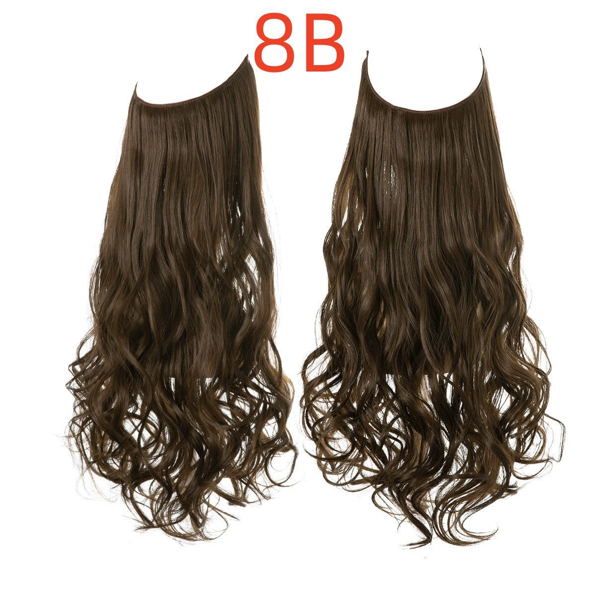 Long Curly Hair Wig: Female Fish Line Chemical Fiber Extension