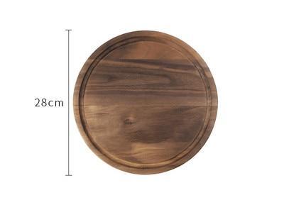 Black Walnut Wood Cutting Board - Elegant Dual-Sided Kitchen Tray