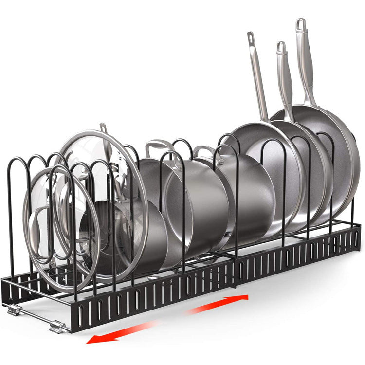 8 Tiers Iron Storage Racks: Elegant Kitchen Organizer Solution