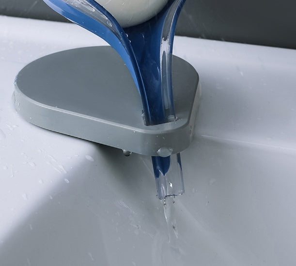 Creative Suction Cup Soap Holder Sink Sponge Drain Box