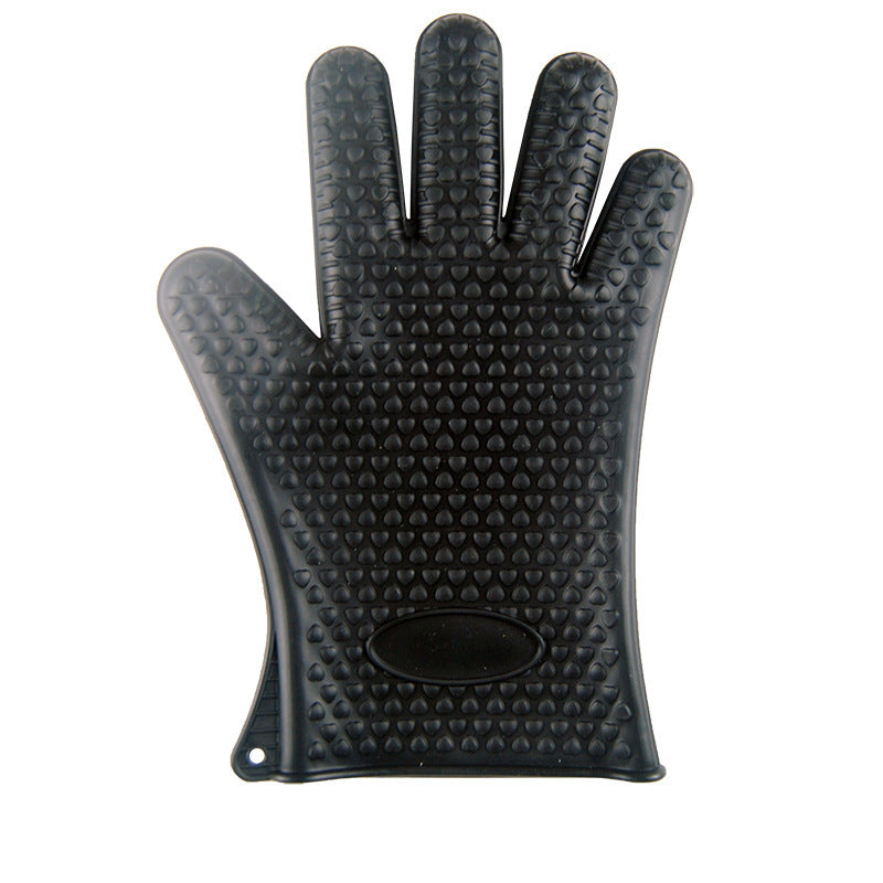 Heat Proof Food Grade Silicone Oven Mitts for BBQ Safety