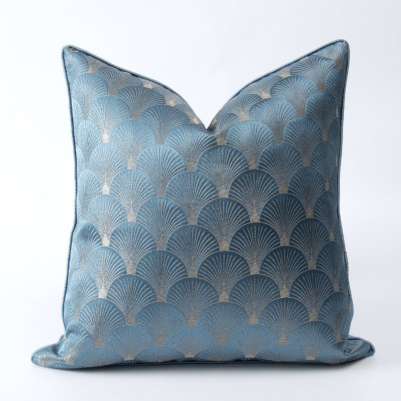Elegant Blue And White Patchwork Cushions For Living Room