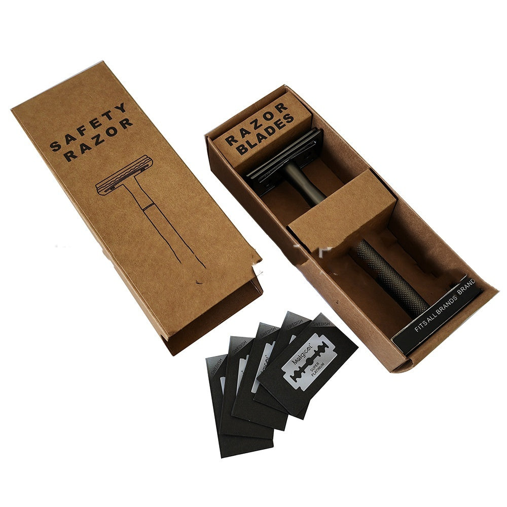 Timeless Men's Copper Manual Old-fashioned Shaver for Classic Grooming