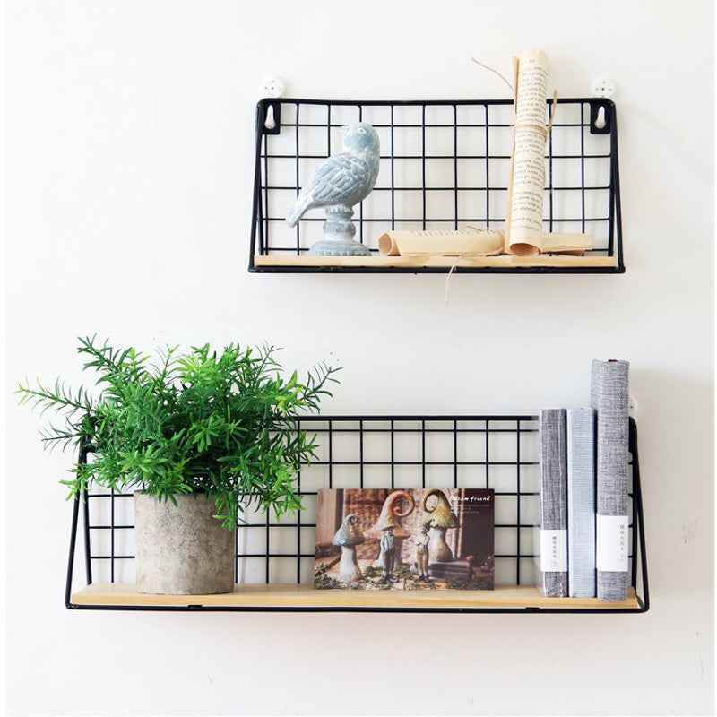 Elegant Japanese Style Wrought Iron Wall Hanging Basket Decor - Killer Products