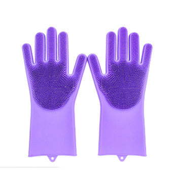 Heat-Resistant Housework Kitchen Cleaning Gloves - Eco-Friendly Silicone