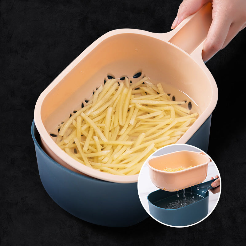 Multifunctional Vegetable Cutter & Slicer: Peel, Grate, Slice Effortlessly