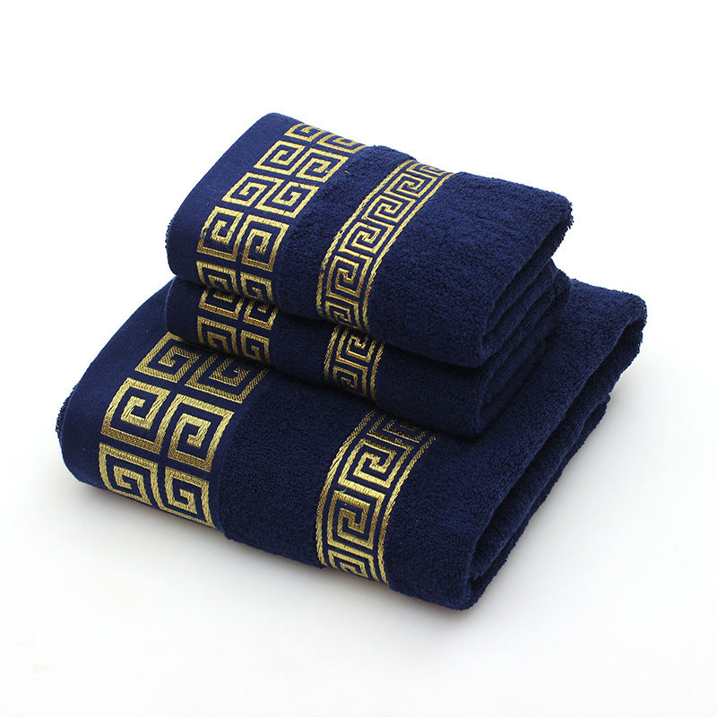 Luxurious Towels Gift Box Three-piece Set: Soft Cotton Elegance
