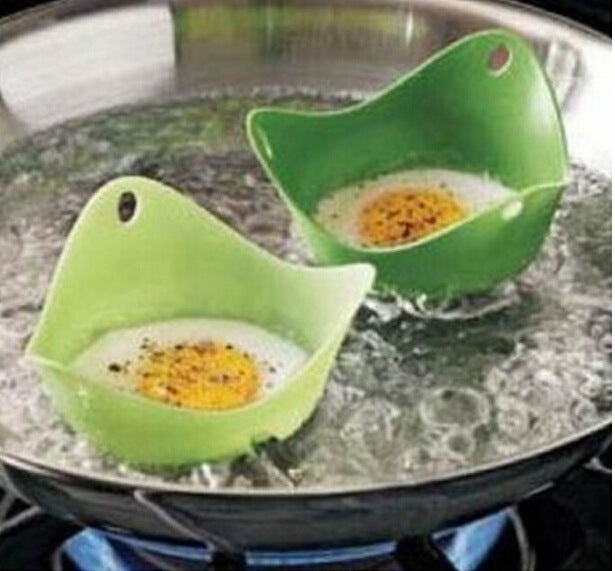 Green Silicone Egg Cooker: Versatile 4 Color Kitchen Essential