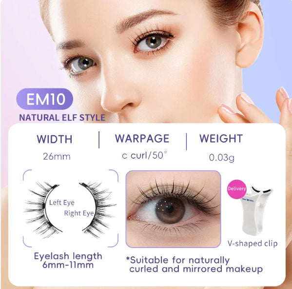 Effortless Glam: White Box One Pair Packed Magnetic Eyelashes