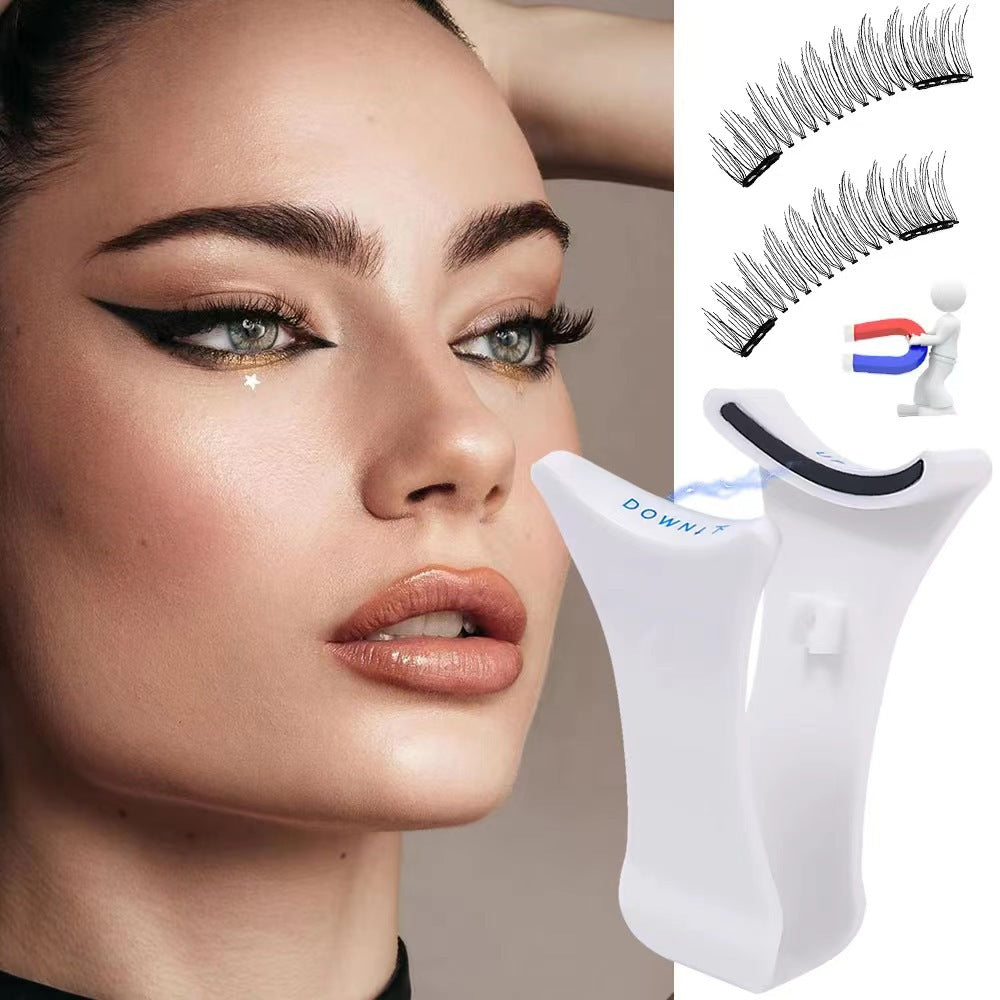 Effortless Glam: New Magnetic False Eyelashes V-shaped Clip Aid