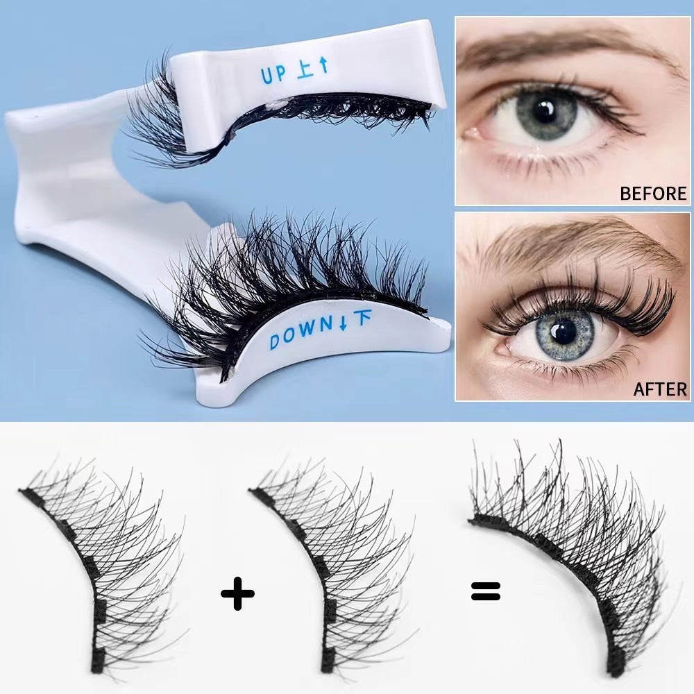 Effortless Glam: New Magnetic False Eyelashes V-shaped Clip Aid