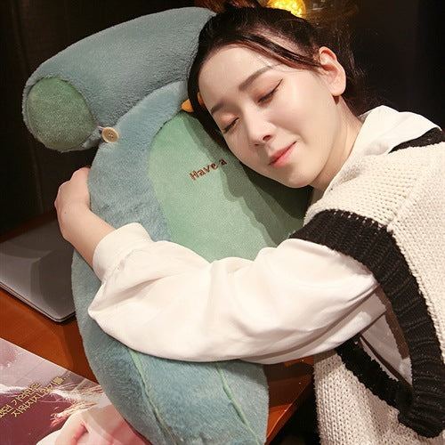 Cartoon Bedside Cushion Neck Protection Waist Pillow Companion