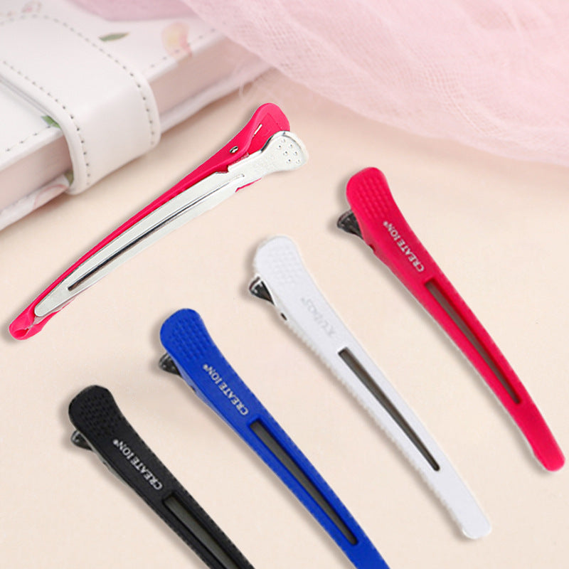Effortless Styling: Plastic Barber Duckbill Fish Mouth Clips