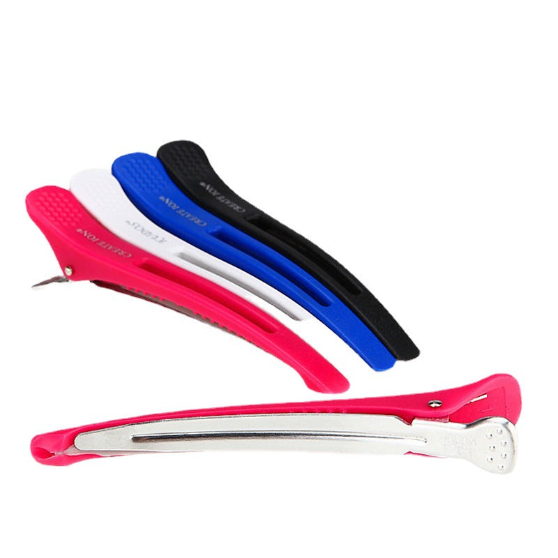 Effortless Styling: Plastic Barber Duckbill Fish Mouth Clips