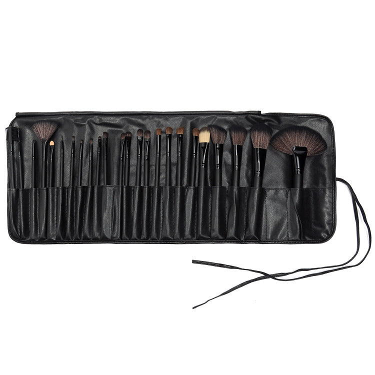 Complete 24 PCs Makeup Brush Set With Horse Hair Elegance