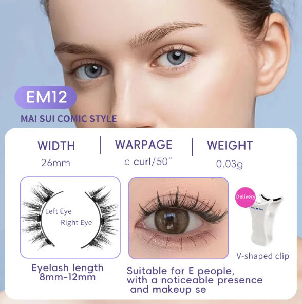 Effortless Glam: White Box One Pair Packed Magnetic Eyelashes