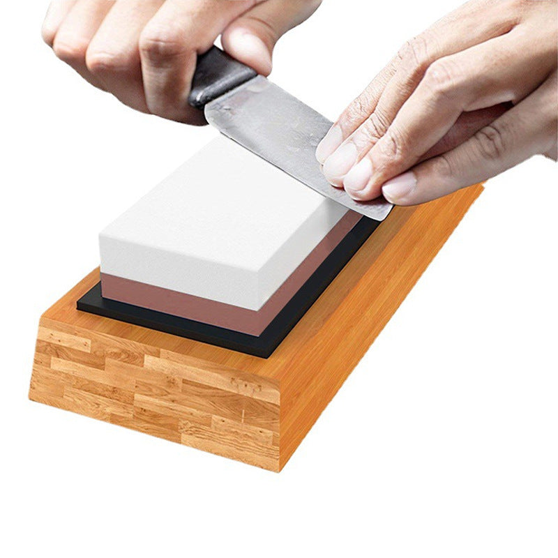 Premium Home Kitchen Whetstone Set - Corundum Dual Grit Excellence