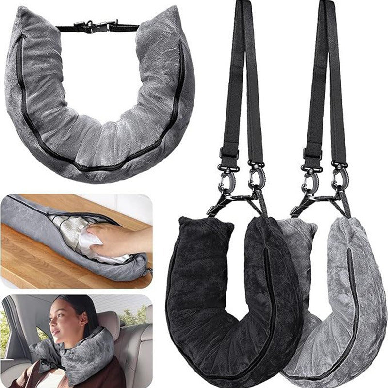 Refillable Travel Pillow Storage for Clothes in Portable Luggage