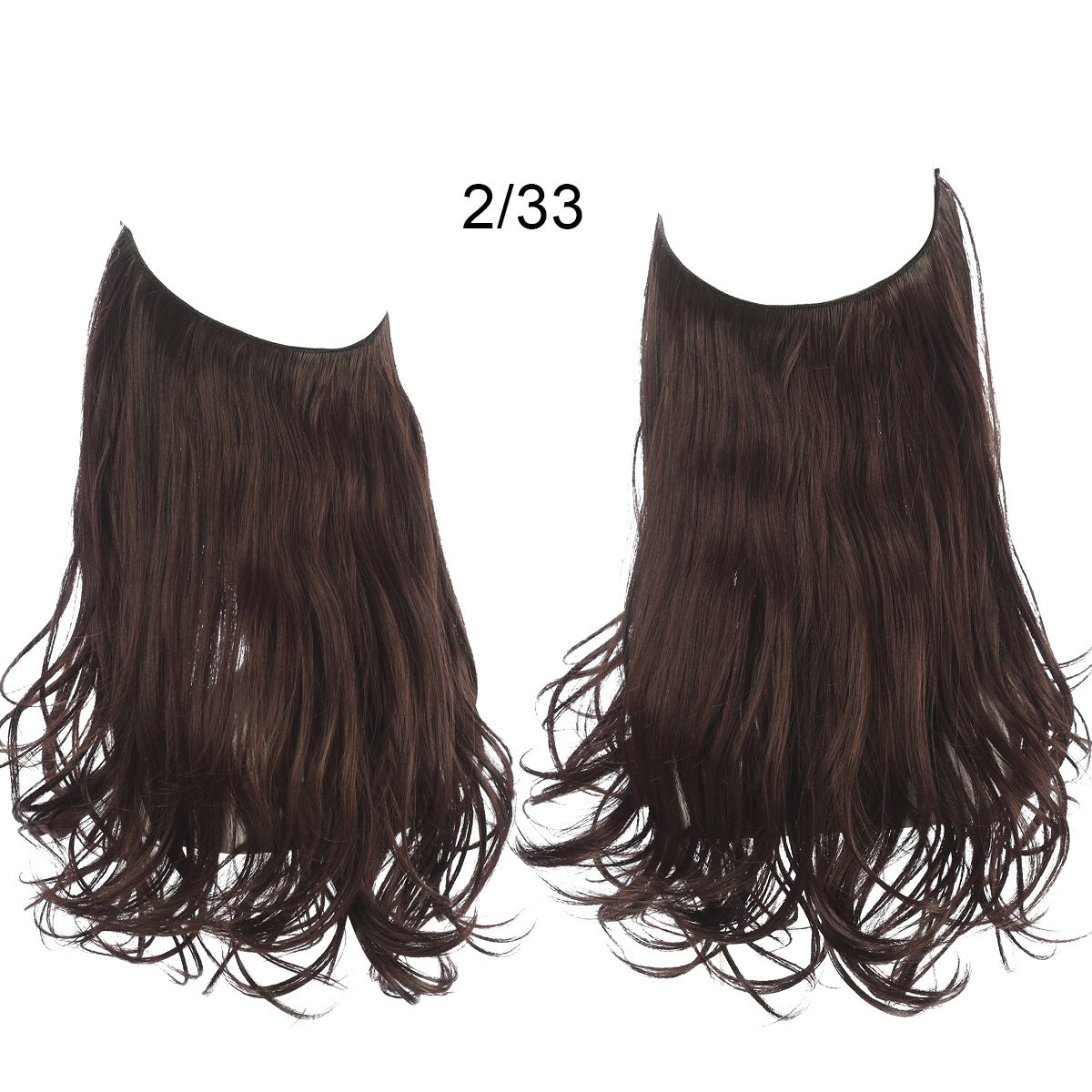 Long Curly Hair Wig: Female Fish Line Chemical Fiber Extension