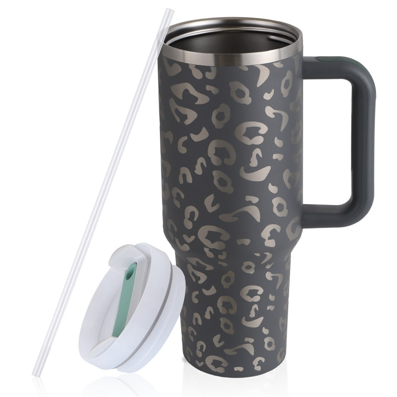 40oz Portable Stainless Steel Water Bottle Mug With Handle