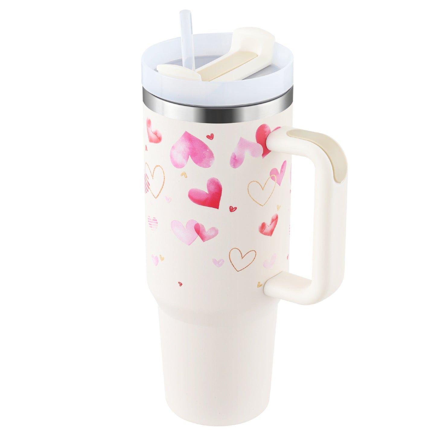 40oz Portable Stainless Steel Water Bottle Mug With Handle