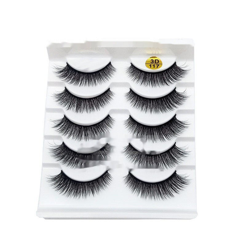 Big Eye Glamour: Multi-layer 3D Thick Five Pairs Lashes