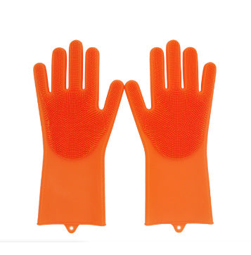 Heat-Resistant Housework Kitchen Cleaning Gloves - Eco-Friendly Silicone