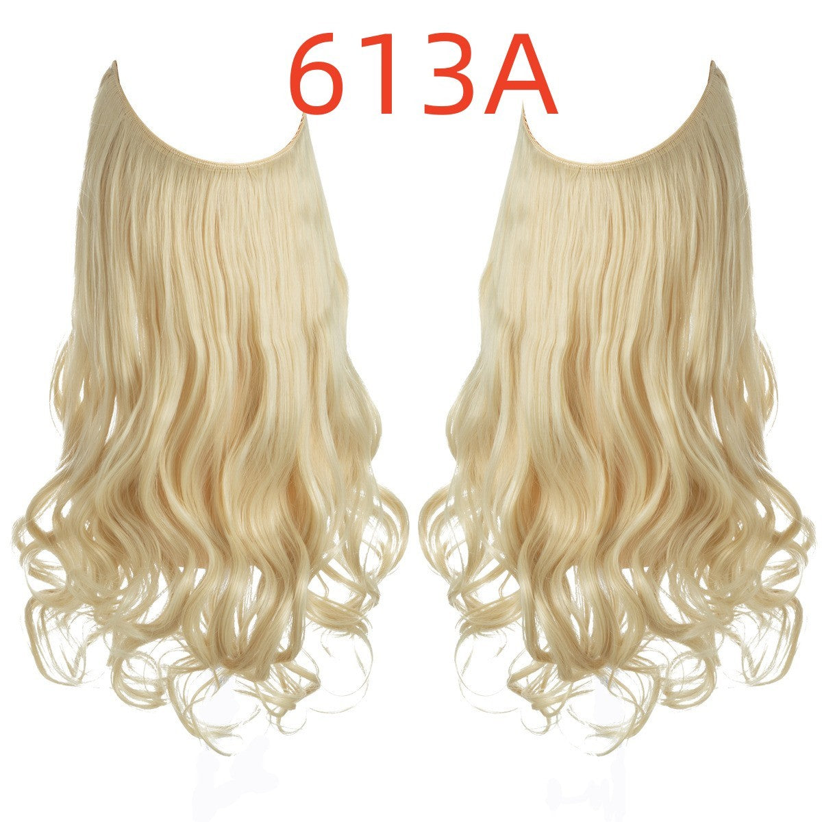 Long Curly Hair Wig: Female Fish Line Chemical Fiber Extension